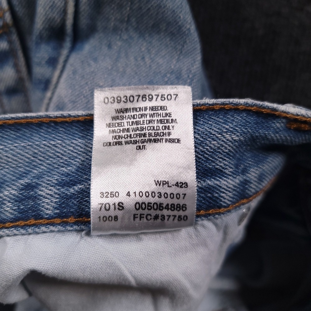 Levi's 505 Regular Fit Jeans Men's‎ 40x30 Blue Straight Leg Denim - Picture 10 of 15